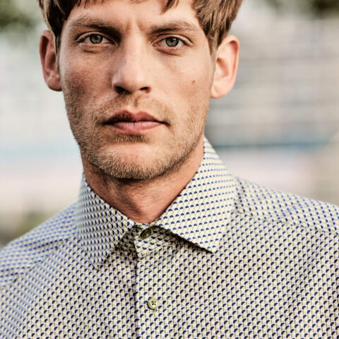 alessio teruzzi shirt color casual ss evergreen